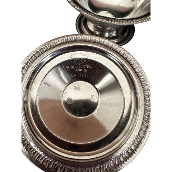 Vollrath Japan Stainless Steel Vintage Coupes Ice Cream Cups X 4 Retro - Picture 5 of 6